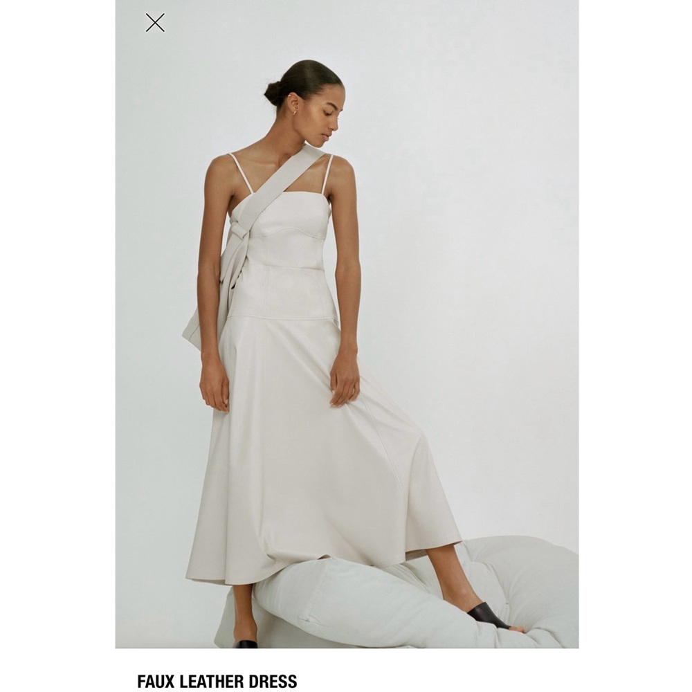 Zara faux leather dress
